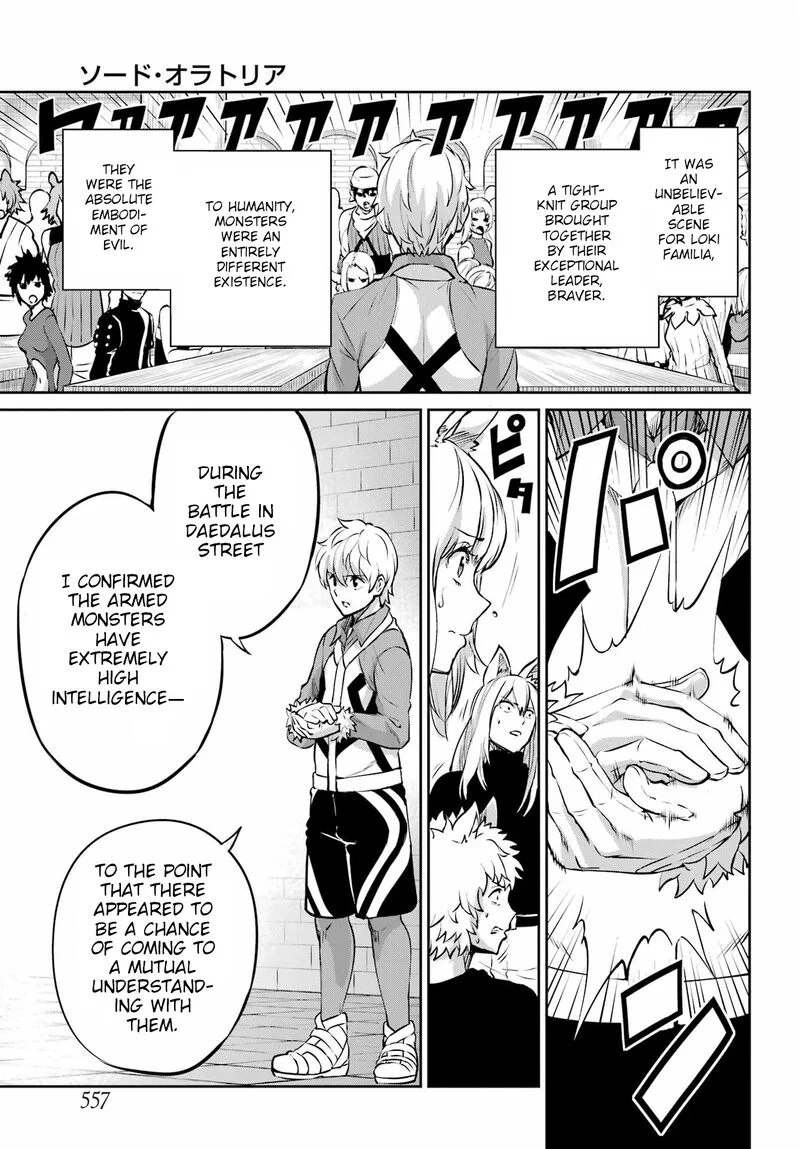 Dungeon ni Deai wo Motomeru no wa Machigatte Iru Darou ka Gaiden - Sword Oratoria Chapter 97 page 7