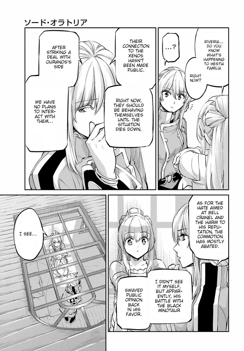 Dungeon ni Deai wo Motomeru no wa Machigatte Iru Darou ka Gaiden - Sword Oratoria Chapter 97 page 43