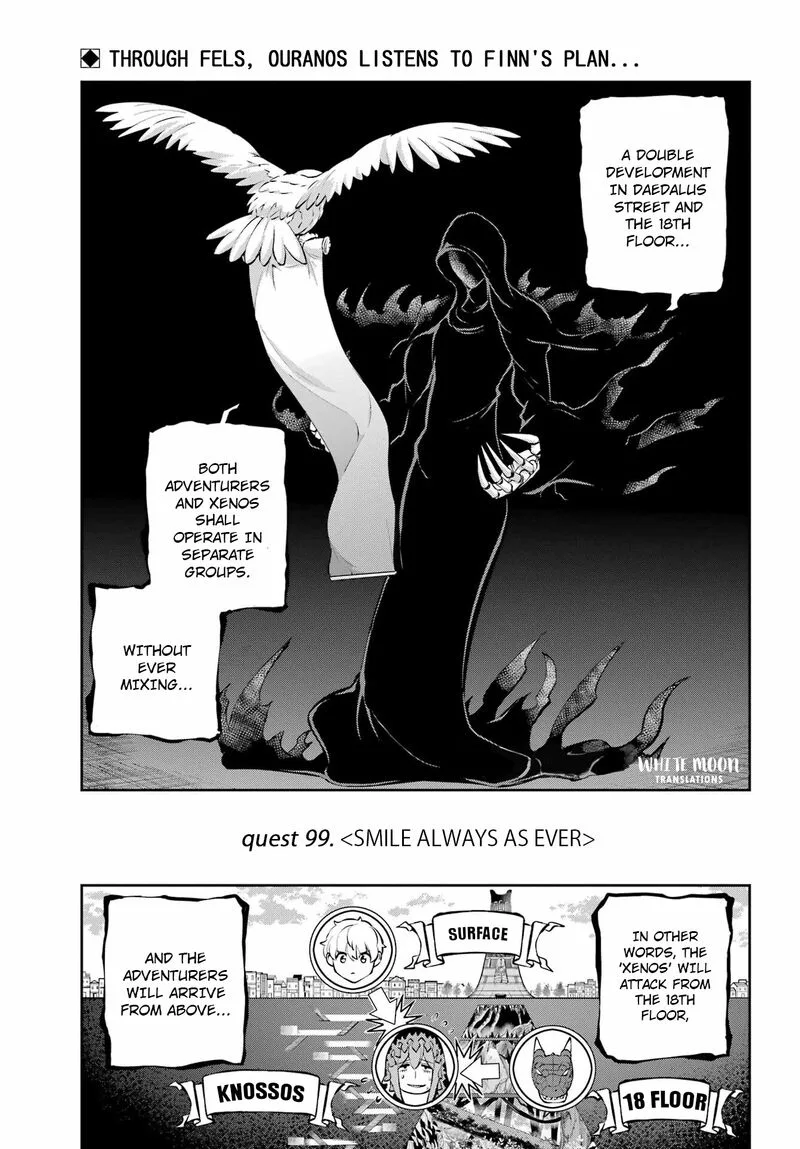 Dungeon ni Deai wo Motomeru no wa Machigatte Iru Darou ka Gaiden - Sword Oratoria Chapter 99 page 1