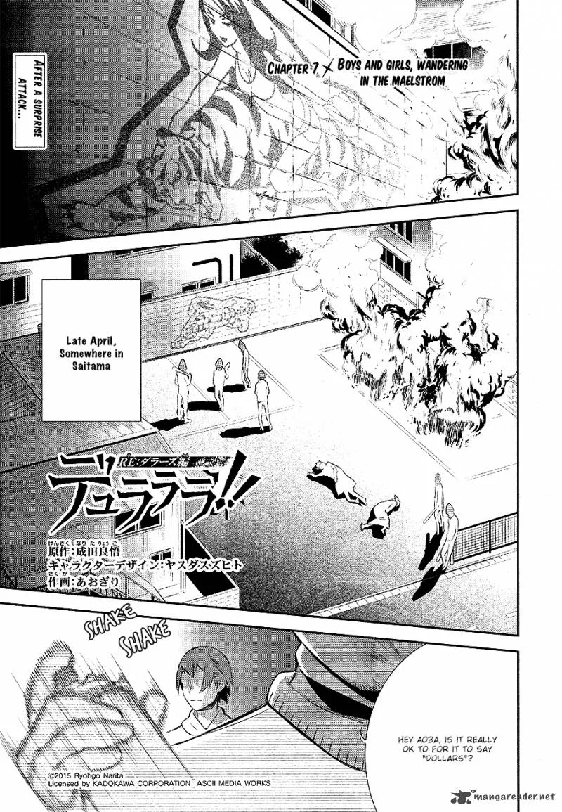 Durarara!! - Re; Dollars Hen Chapter 7 page 1