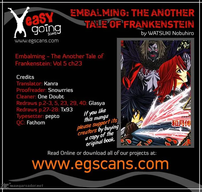 Embalming - The Another Tale of Frankenstein Chapter 23 page 1