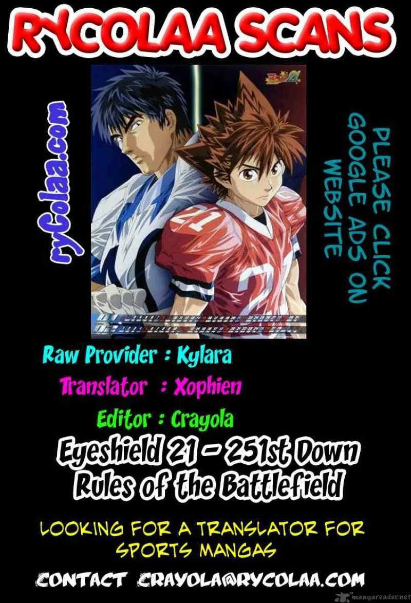 Eyeshield 21 Chapter 251 page 1