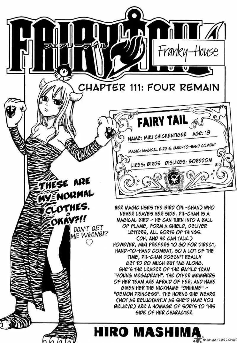 Fairy Tail Chapter 111 page 1