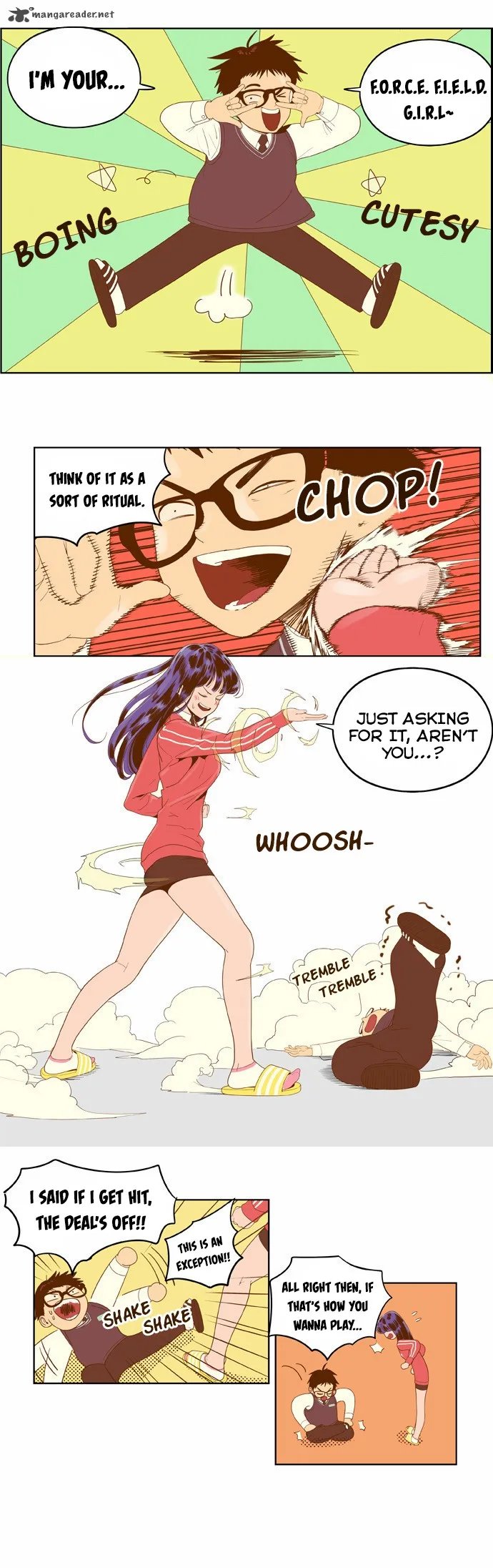 Force Field Girl Chapter 3 page 7