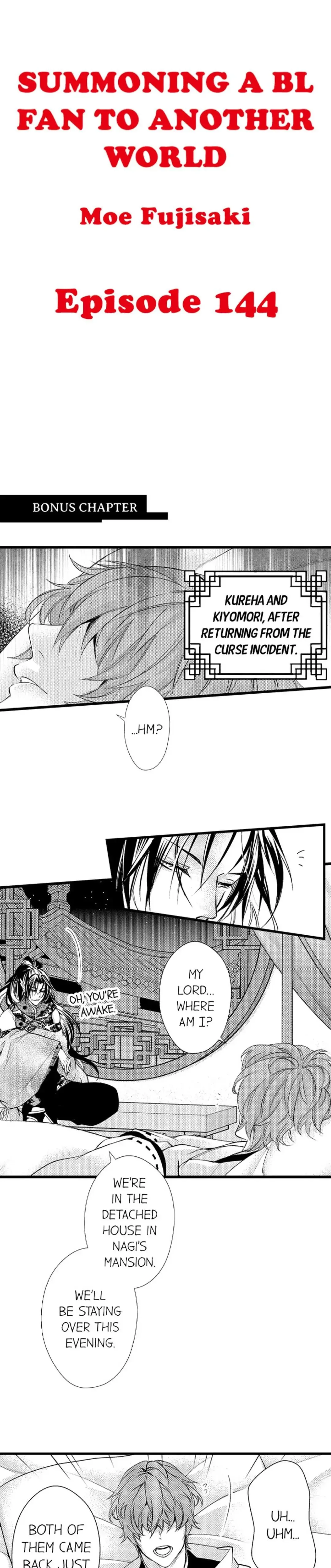 Fudanshi Shoukan: Isekai de Shinjuu ni Hameraremashita Chapter 144 page 1