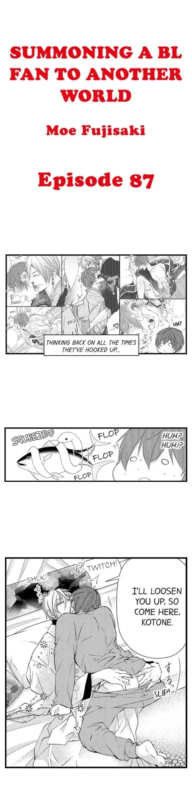 Fudanshi Shoukan: Isekai de Shinjuu ni Hameraremashita Chapter 87 page 1