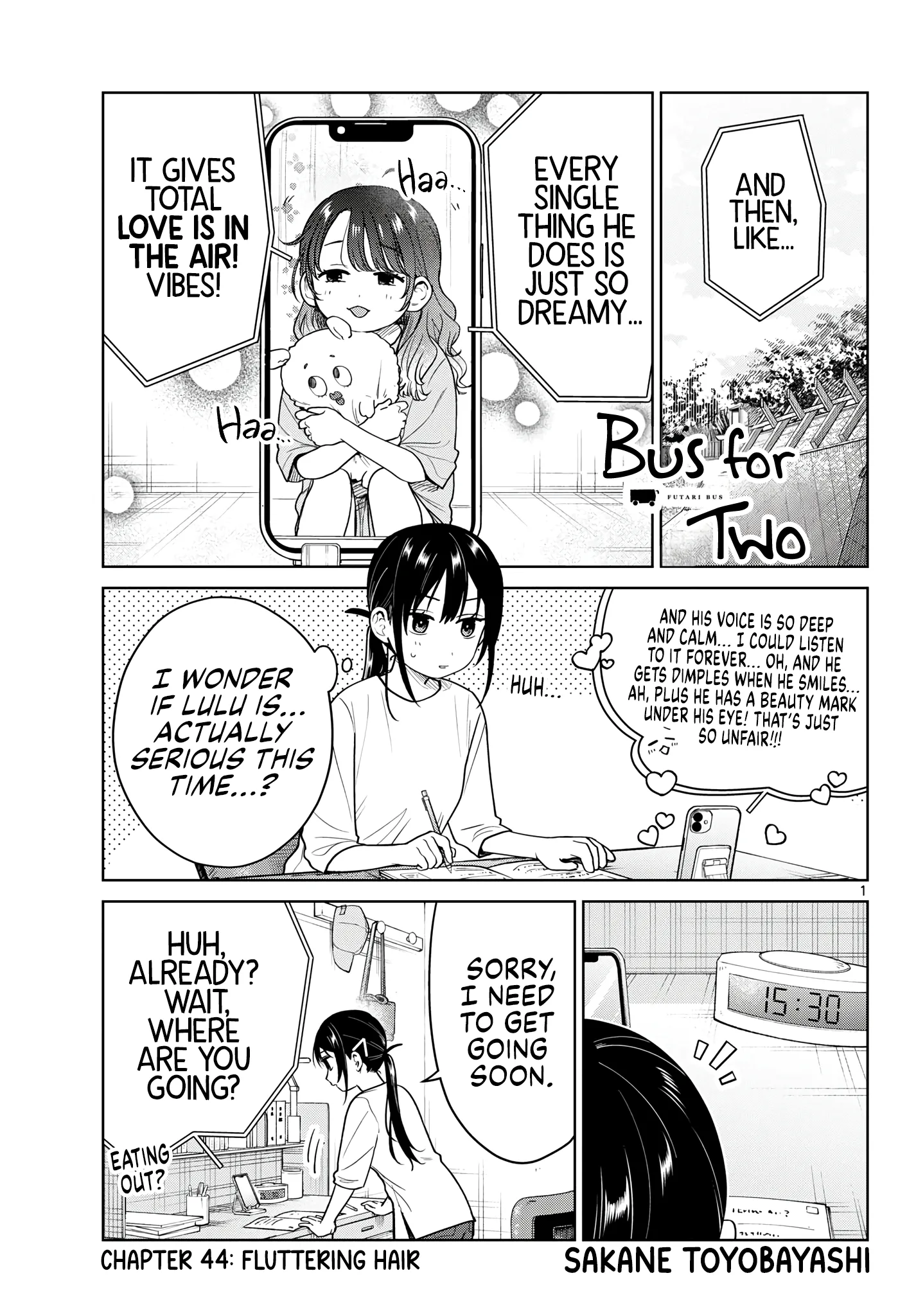 Futari Bus Chapter 44 page 1