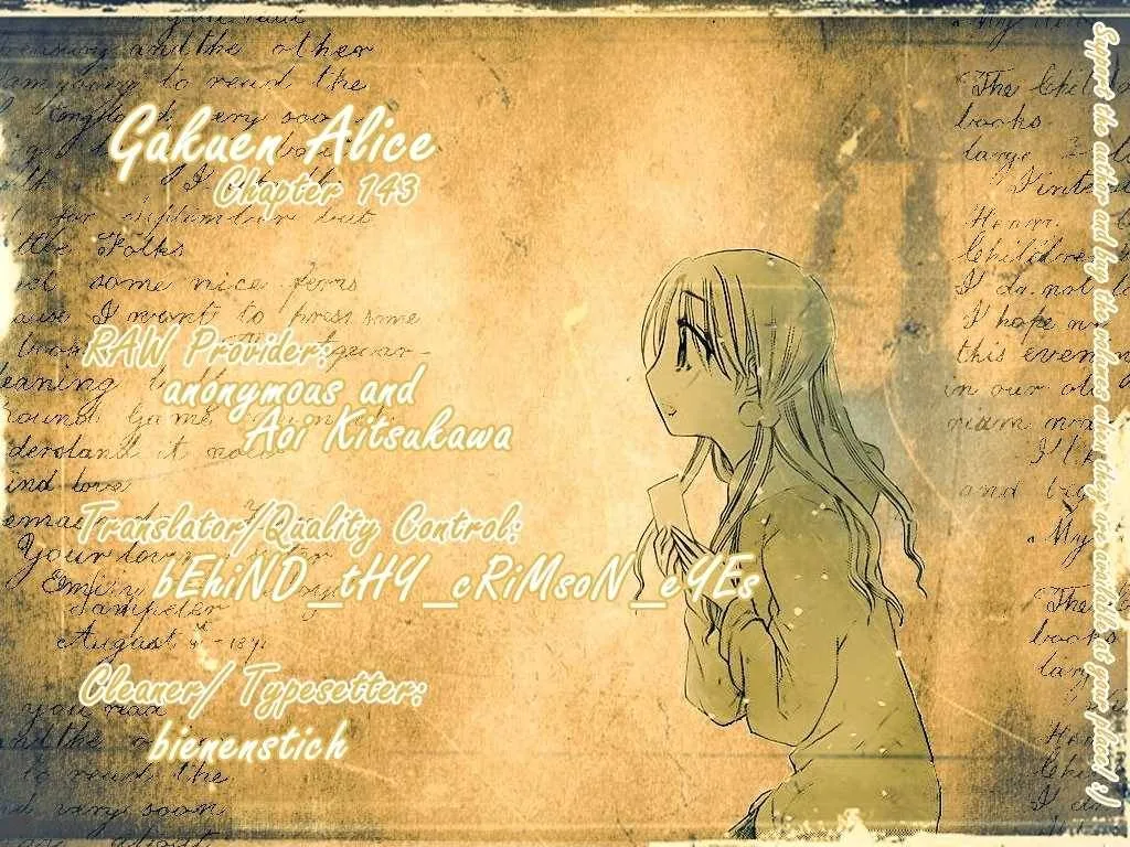 Gakuen Alice Chapter 143 page 1