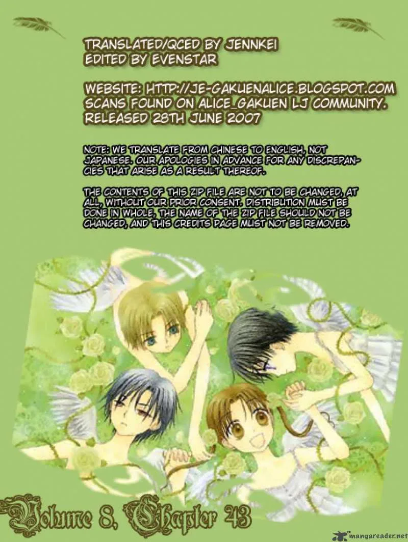 Gakuen Alice Chapter 43 page 1