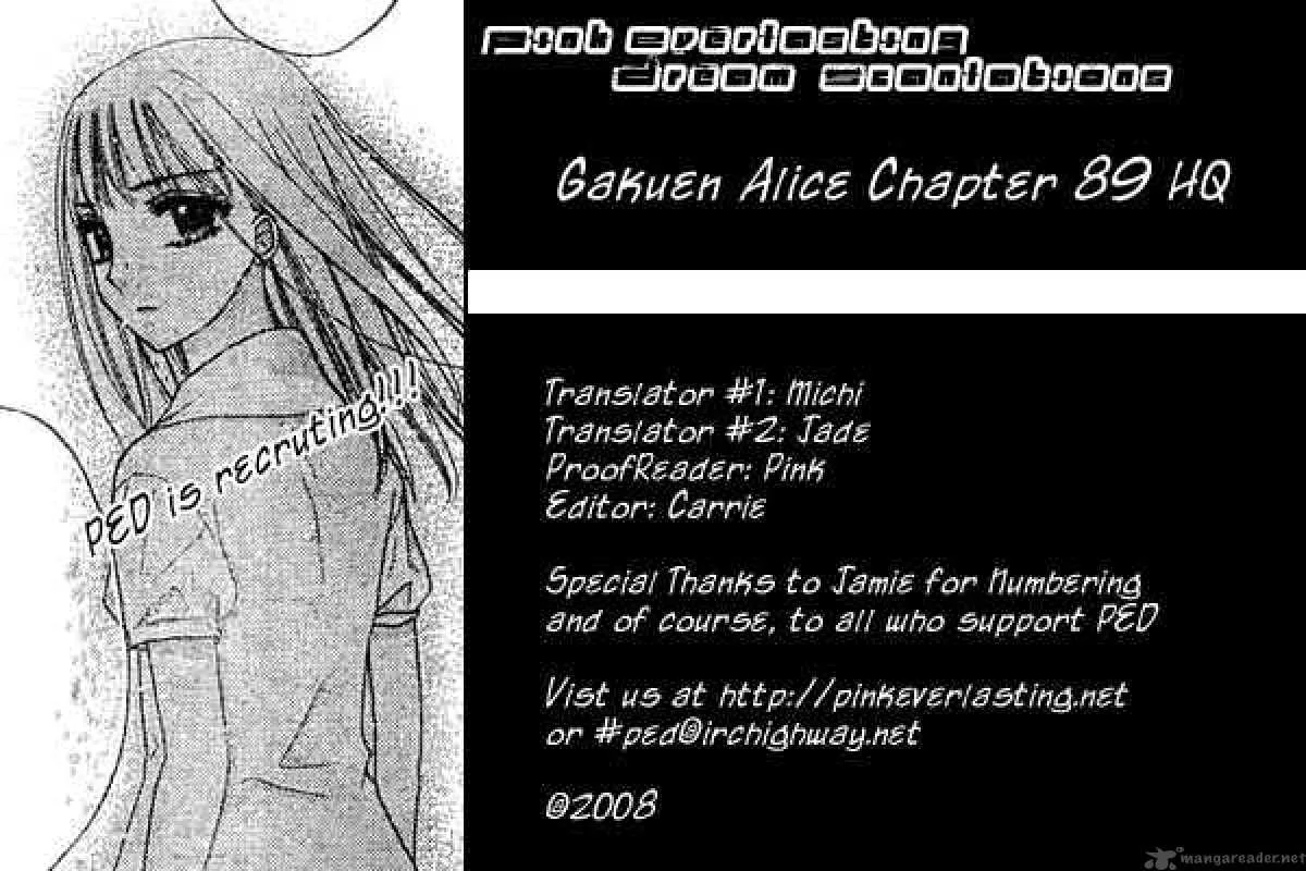 Gakuen Alice Chapter 89 page 1
