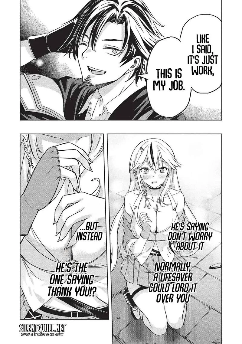 Gal to Dungeon to Shuukai Okure no Tansaku Eiyuutan ~Moto Legend Ima wa Wakeari tei Rank Tansakushana Ore ga, S-Kyuu Gal ni Natsukare Makutte Ikusei wo Makase Sareta~ Chapter 2 page 13