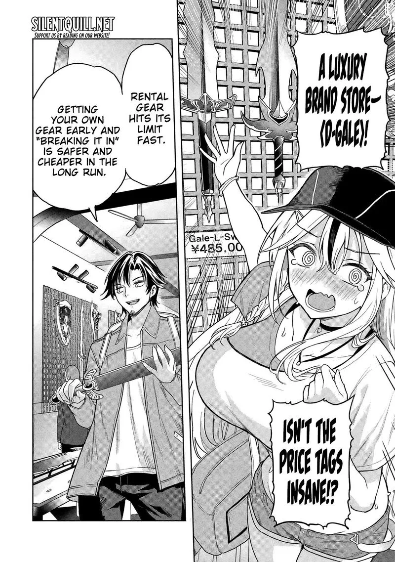 Gal to Dungeon to Shuukai Okure no Tansaku Eiyuutan ~Moto Legend Ima wa Wakeari tei Rank Tansakushana Ore ga, S-Kyuu Gal ni Natsukare Makutte Ikusei wo Makase Sareta~ Chapter 4 page 13