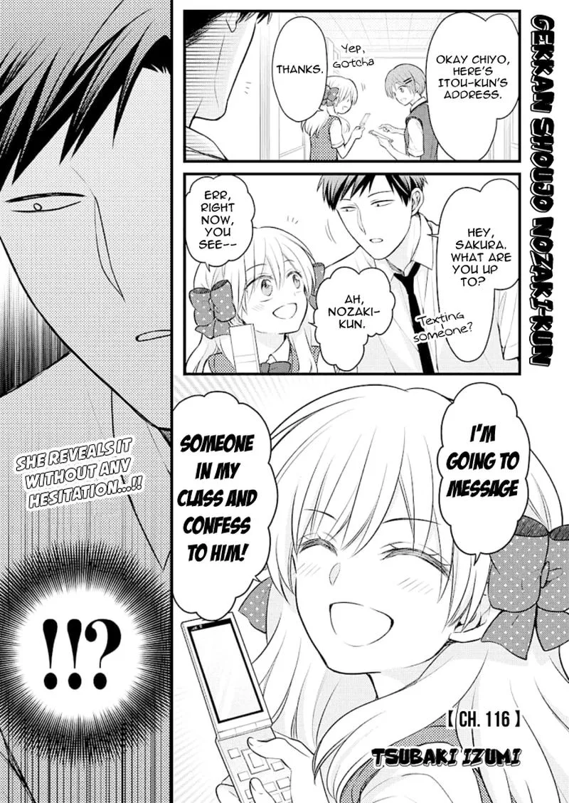 Gekkan Shoujo Nozaki-kun Chapter 116 page 1