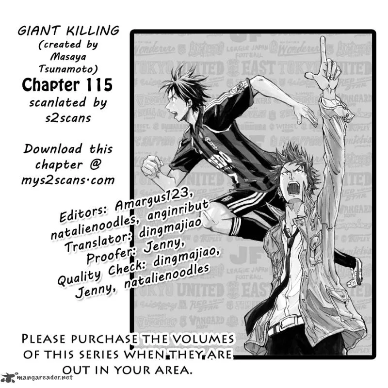 Giant Killing Chapter 115 page 1