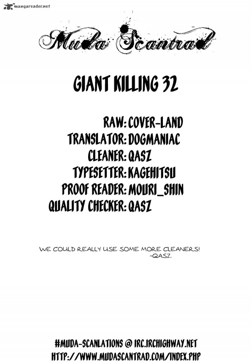 Giant Killing Chapter 32 page 1