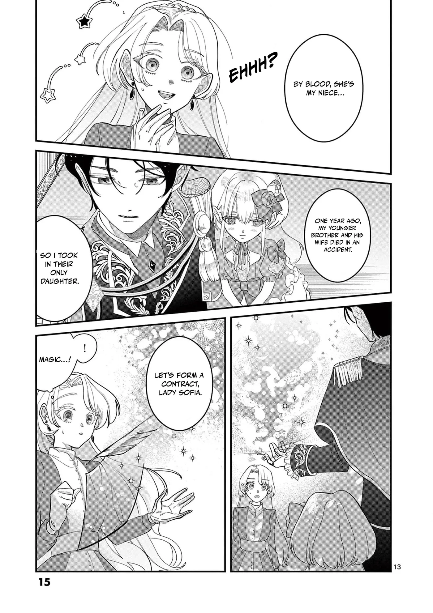Gijou ga Akuyaku Reijou to shite Hametsu Suru Koto o Shitta node, Mechakucha Aishimasu: Keiyaku Kekkon de Watashi ni Kanshin ga Nakatta Hazu no Koushaku-sama ni, Kizuitara Dekiai Saretemashita @comic Chapter 1 page 17