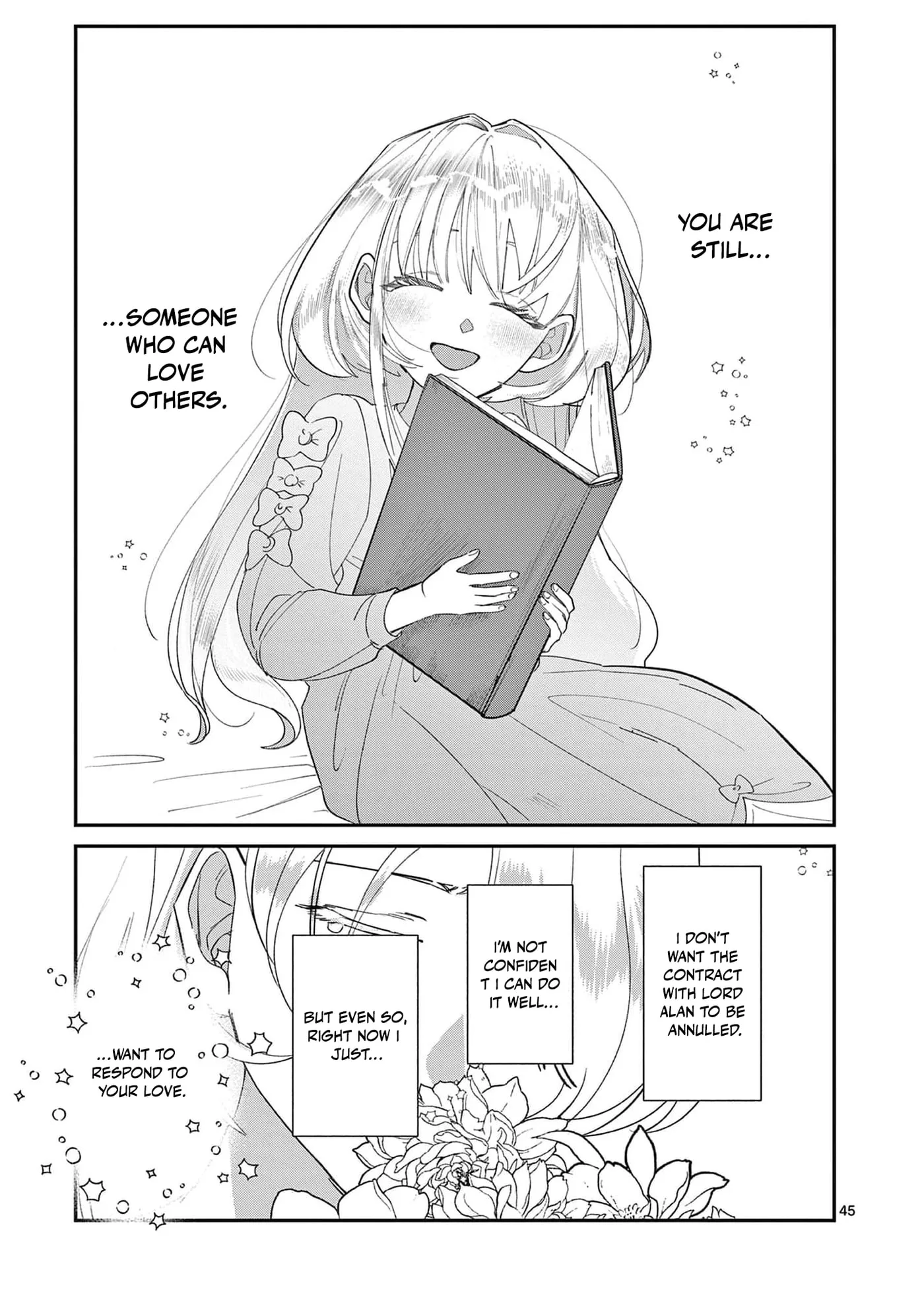 Gijou ga Akuyaku Reijou to shite Hametsu Suru Koto o Shitta node, Mechakucha Aishimasu: Keiyaku Kekkon de Watashi ni Kanshin ga Nakatta Hazu no Koushaku-sama ni, Kizuitara Dekiai Saretemashita @comic Chapter 1 page 48