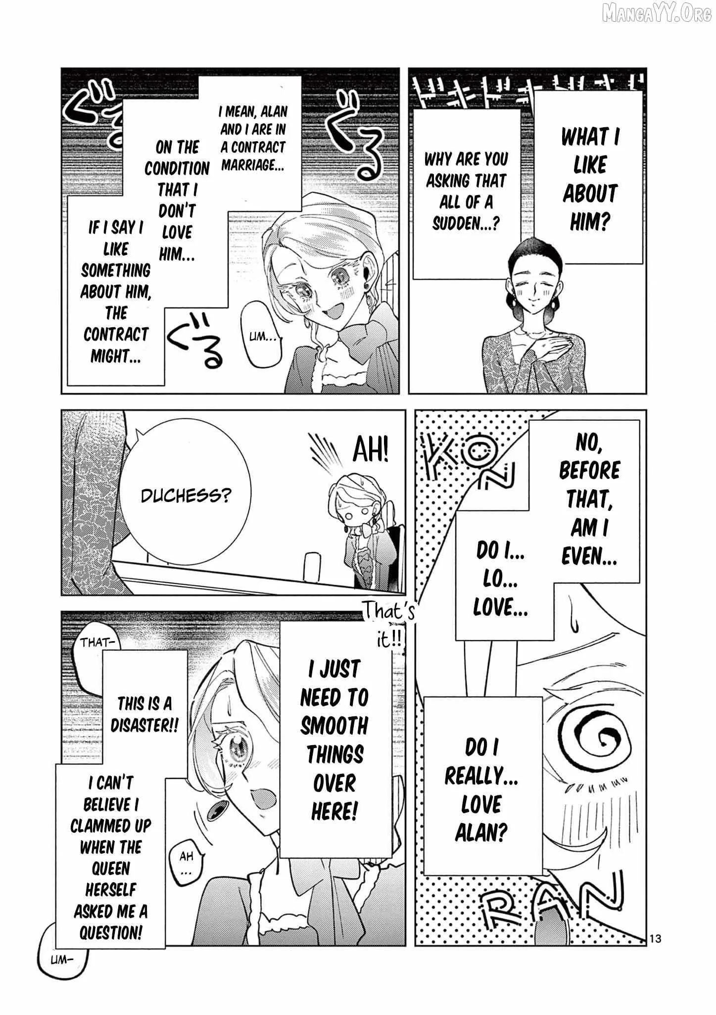 Gijou ga Akuyaku Reijou to shite Hametsu Suru Koto o Shitta node, Mechakucha Aishimasu: Keiyaku Kekkon de Watashi ni Kanshin ga Nakatta Hazu no Koushaku-sama ni, Kizuitara Dekiai Saretemashita @comic Chapter 17 page 16
