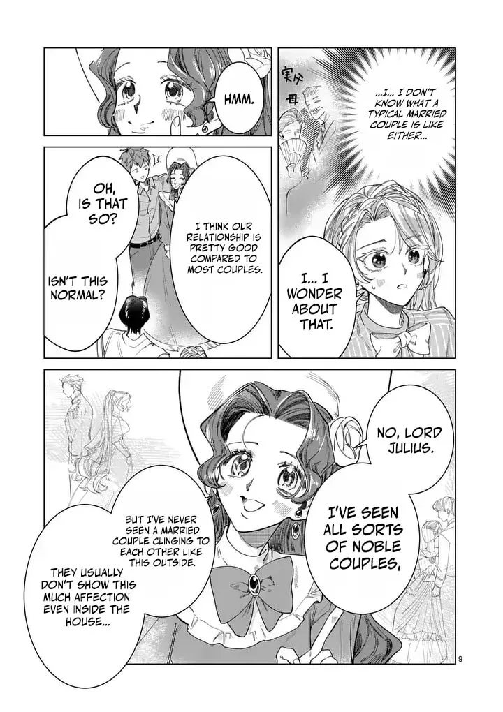 Gijou ga Akuyaku Reijou to shite Hametsu Suru Koto o Shitta node, Mechakucha Aishimasu: Keiyaku Kekkon de Watashi ni Kanshin ga Nakatta Hazu no Koushaku-sama ni, Kizuitara Dekiai Saretemashita @comic Chapter 39.1 page 10