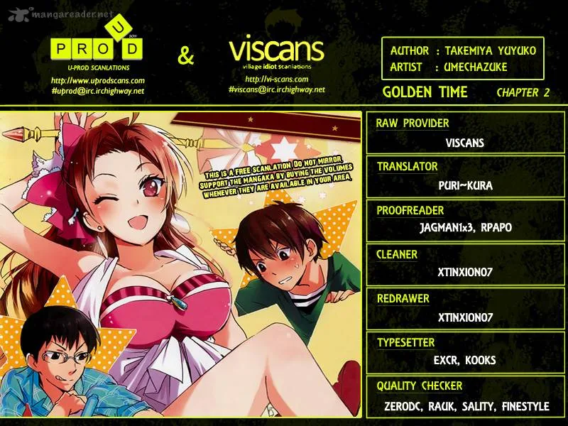 Golden Time (Umechazuke) Chapter 2 page 1