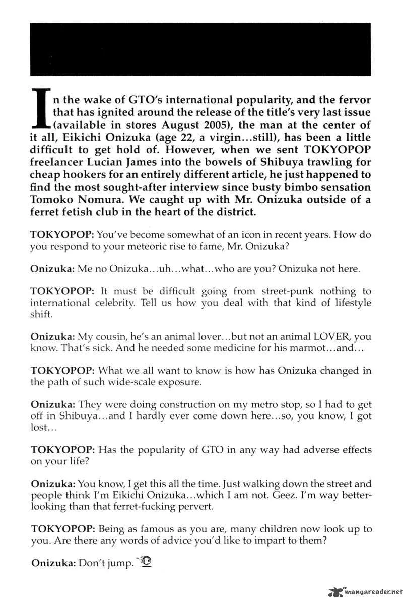Great Teacher Onizuka Chapter 189 page 6