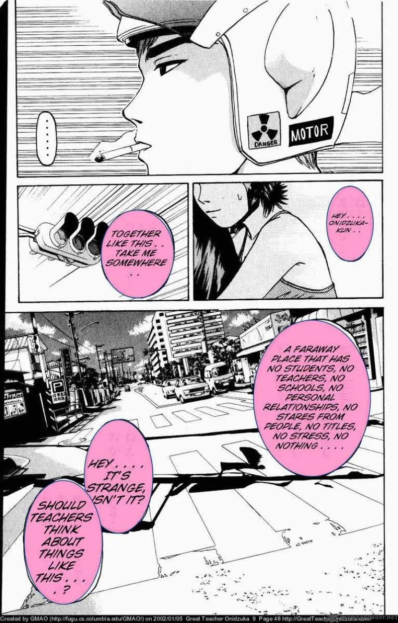 Great Teacher Onizuka Chapter 71 page 9