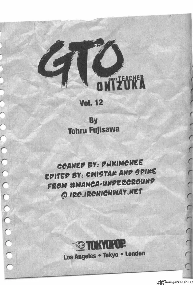 Great Teacher Onizuka Chapter 93 page 13