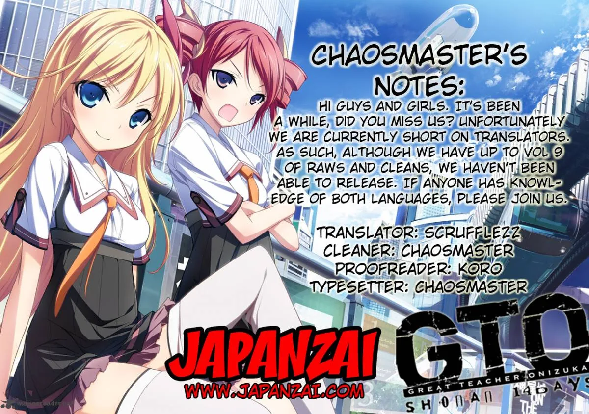 GTO - Shonan 14 Days Chapter 59 page 3