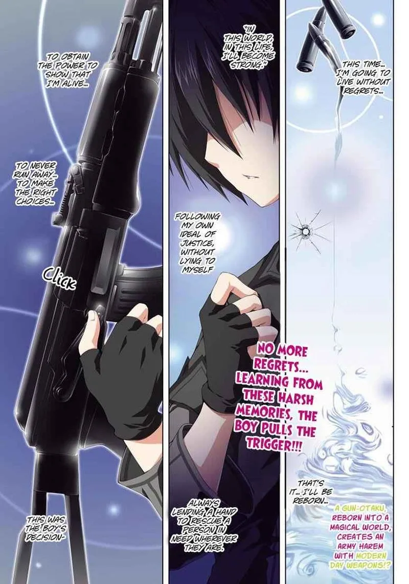 Gunota ga Mahou Sekai ni Tensei Shitara, Gendai Heiki de Guntai Harem o Tsukucchaimashita!? Chapter 1 page 3
