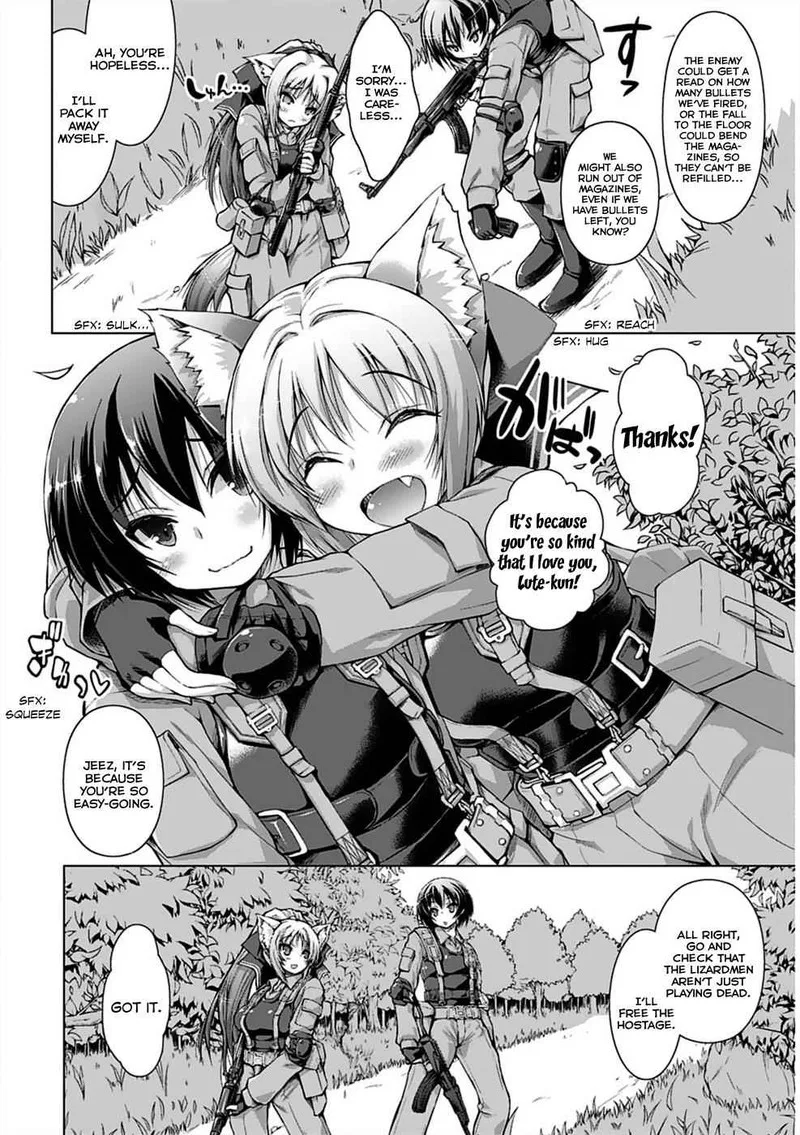 Gunota ga Mahou Sekai ni Tensei Shitara, Gendai Heiki de Guntai Harem o Tsukucchaimashita!? Chapter 1 page 15