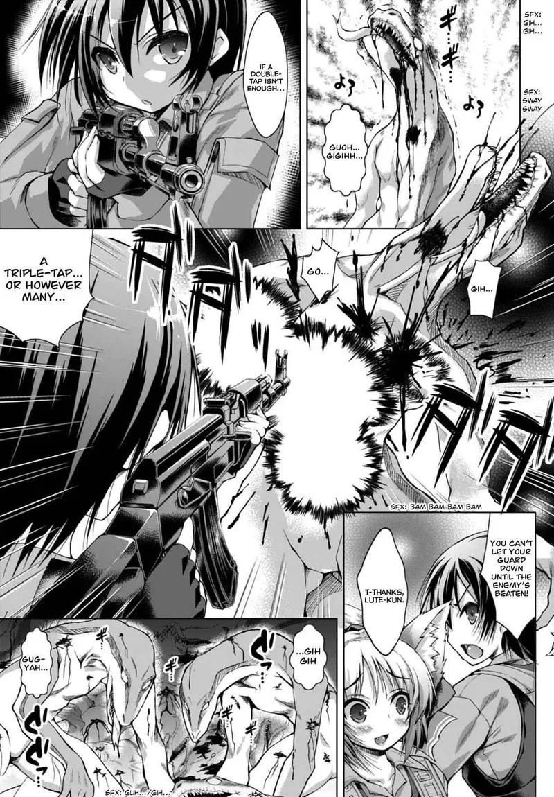 Gunota ga Mahou Sekai ni Tensei Shitara, Gendai Heiki de Guntai Harem o Tsukucchaimashita!? Chapter 1 page 12