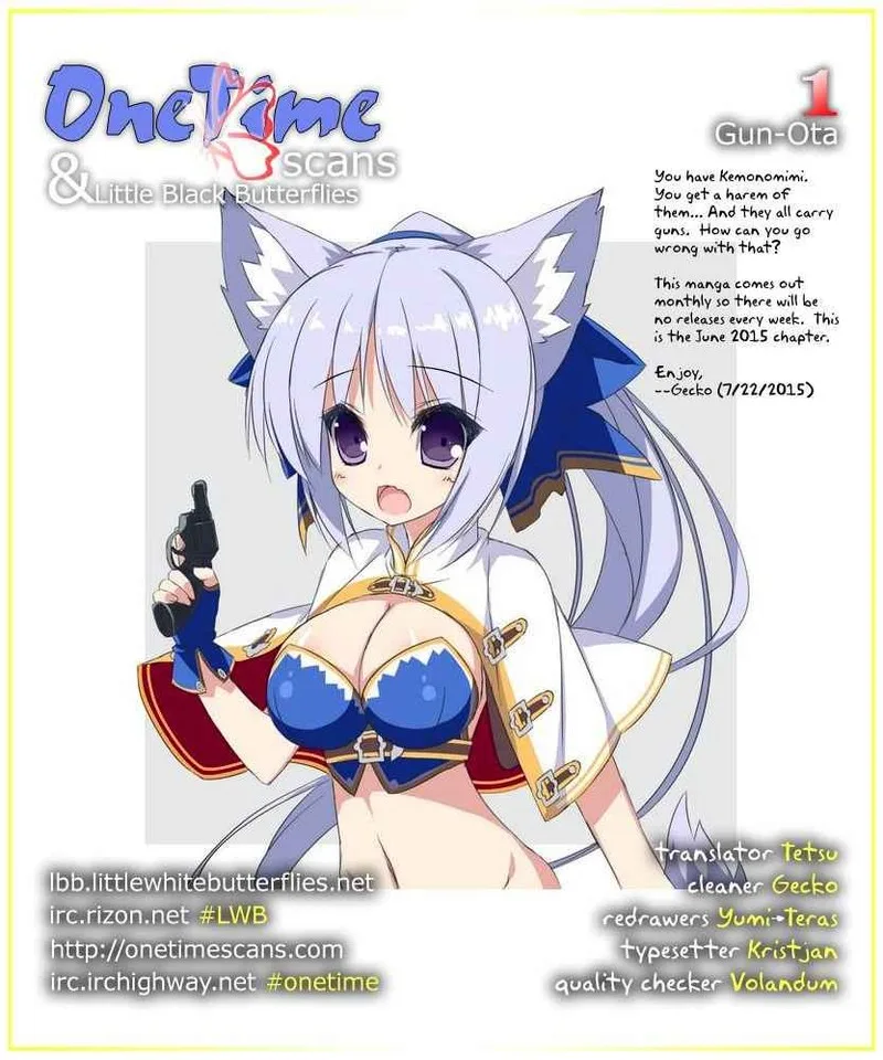 Gunota ga Mahou Sekai ni Tensei Shitara, Gendai Heiki de Guntai Harem o Tsukucchaimashita!? Chapter 1 page 2
