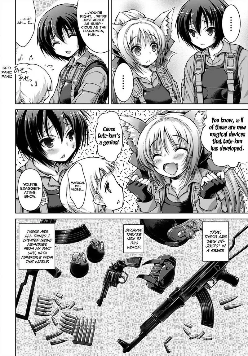 Gunota ga Mahou Sekai ni Tensei Shitara, Gendai Heiki de Guntai Harem o Tsukucchaimashita!? Chapter 1 page 17