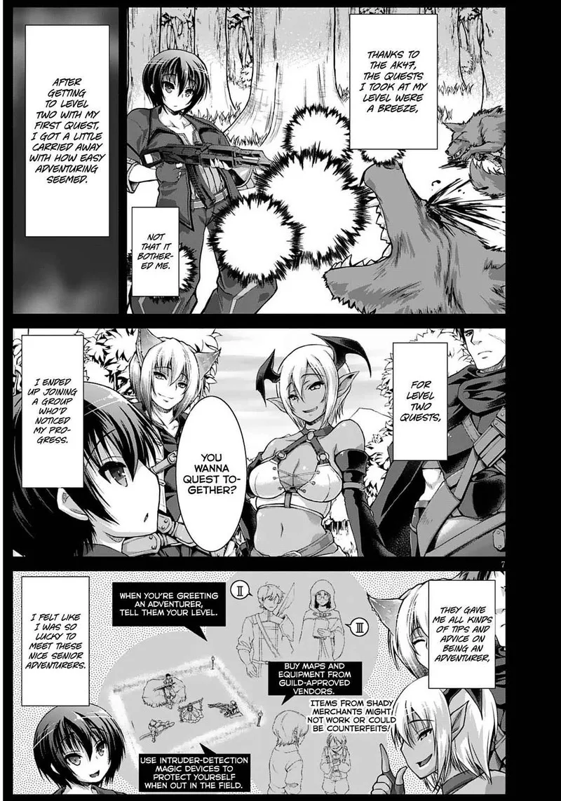 Gunota ga Mahou Sekai ni Tensei Shitara, Gendai Heiki de Guntai Harem o Tsukucchaimashita!? Chapter 11 page 9