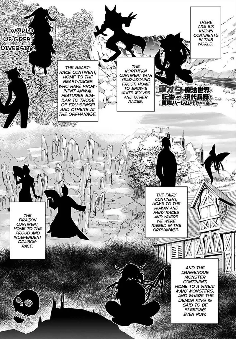 Gunota ga Mahou Sekai ni Tensei Shitara, Gendai Heiki de Guntai Harem o Tsukucchaimashita!? Chapter 12 page 3
