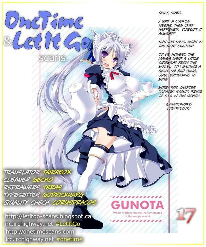 Gunota ga Mahou Sekai ni Tensei Shitara, Gendai Heiki de Guntai Harem o Tsukucchaimashita!? Chapter 17 page 1