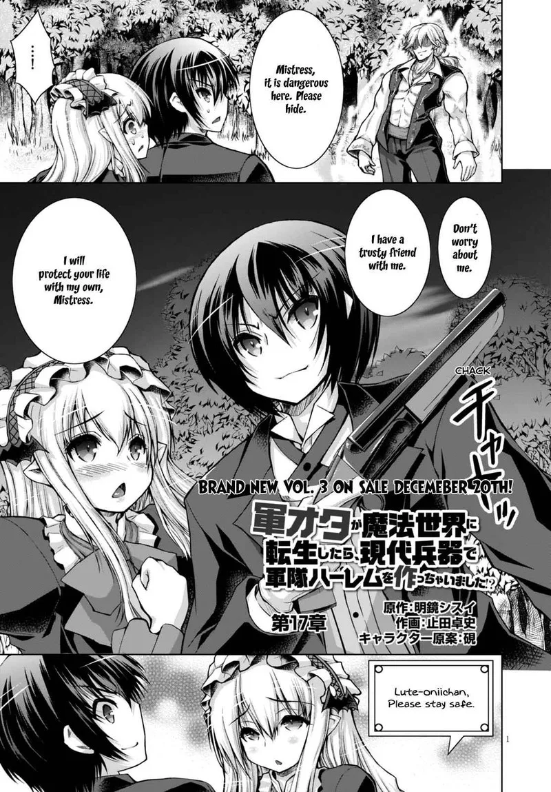 Gunota ga Mahou Sekai ni Tensei Shitara, Gendai Heiki de Guntai Harem o Tsukucchaimashita!? Chapter 17 page 2