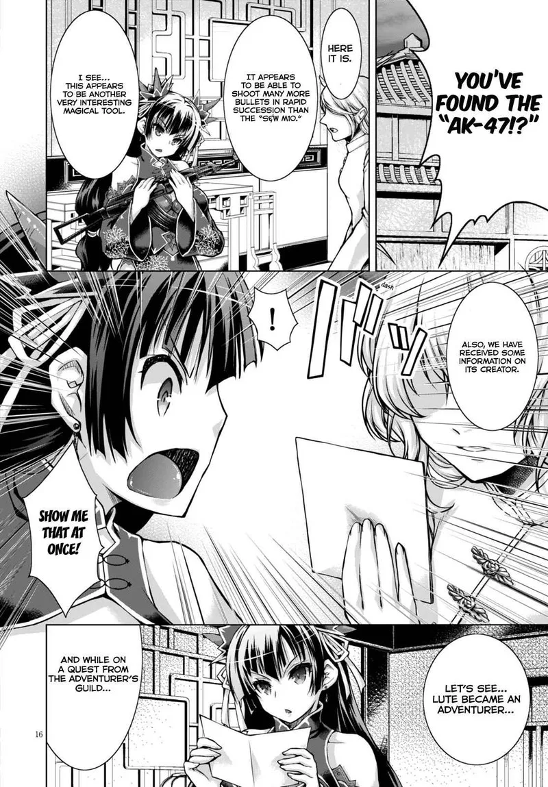 Gunota ga Mahou Sekai ni Tensei Shitara, Gendai Heiki de Guntai Harem o Tsukucchaimashita!? Chapter 19 page 17