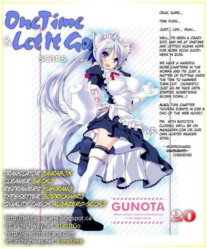 Gunota ga Mahou Sekai ni Tensei Shitara, Gendai Heiki de Guntai Harem o Tsukucchaimashita!? Chapter 20 page 1