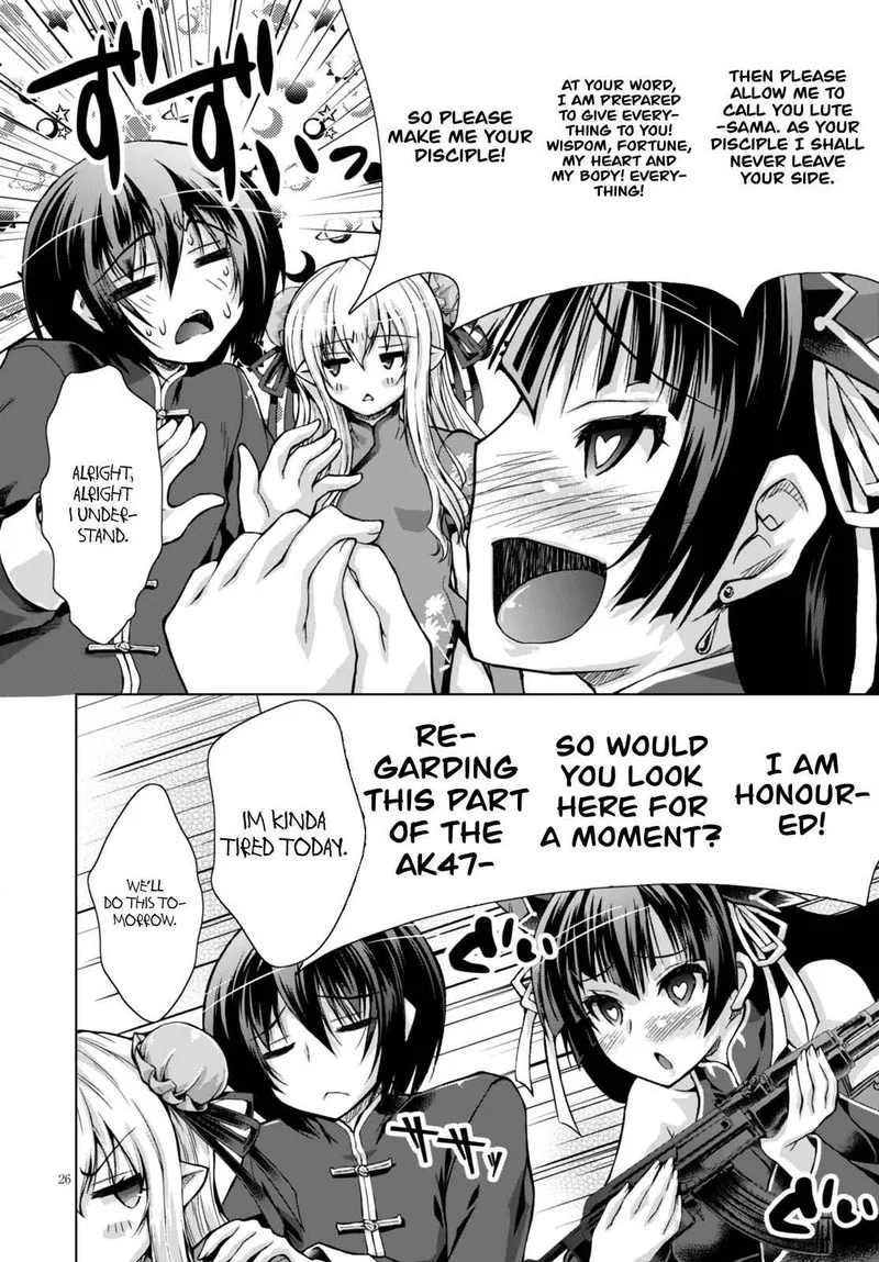 Gunota ga Mahou Sekai ni Tensei Shitara, Gendai Heiki de Guntai Harem o Tsukucchaimashita!? Chapter 20 page 27