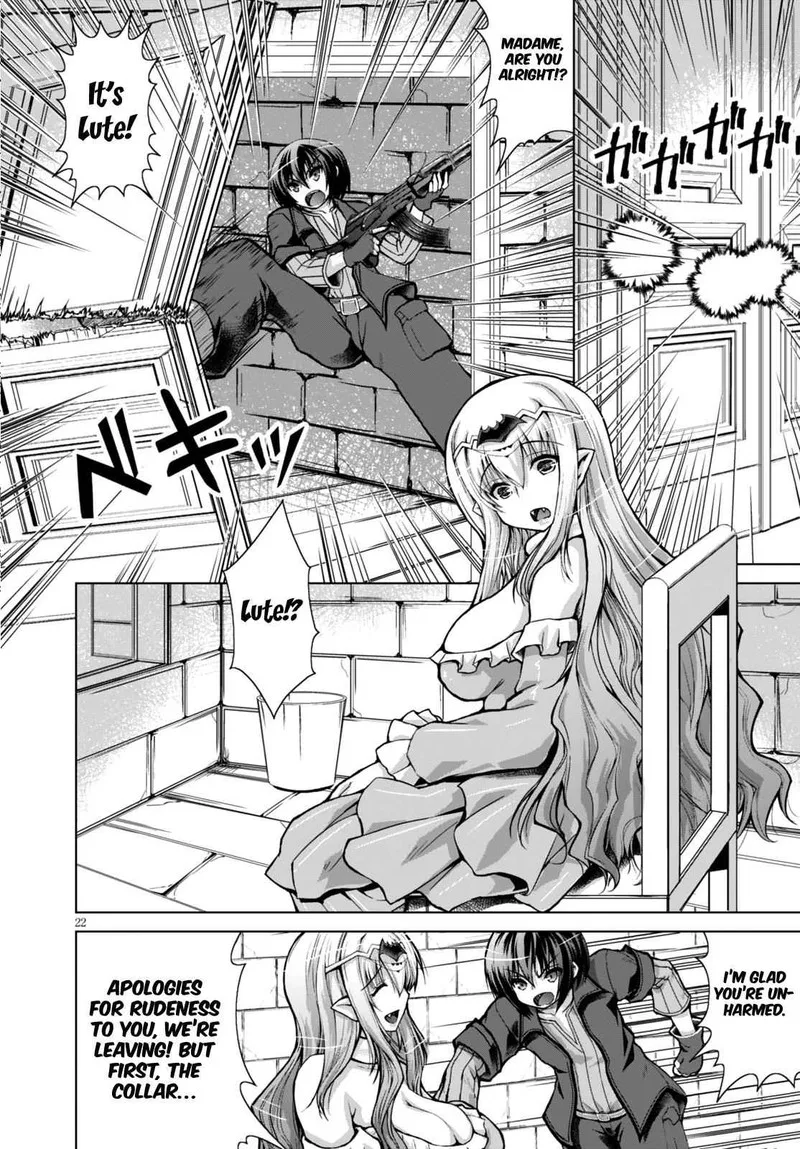 Gunota ga Mahou Sekai ni Tensei Shitara, Gendai Heiki de Guntai Harem o Tsukucchaimashita!? Chapter 22 page 23