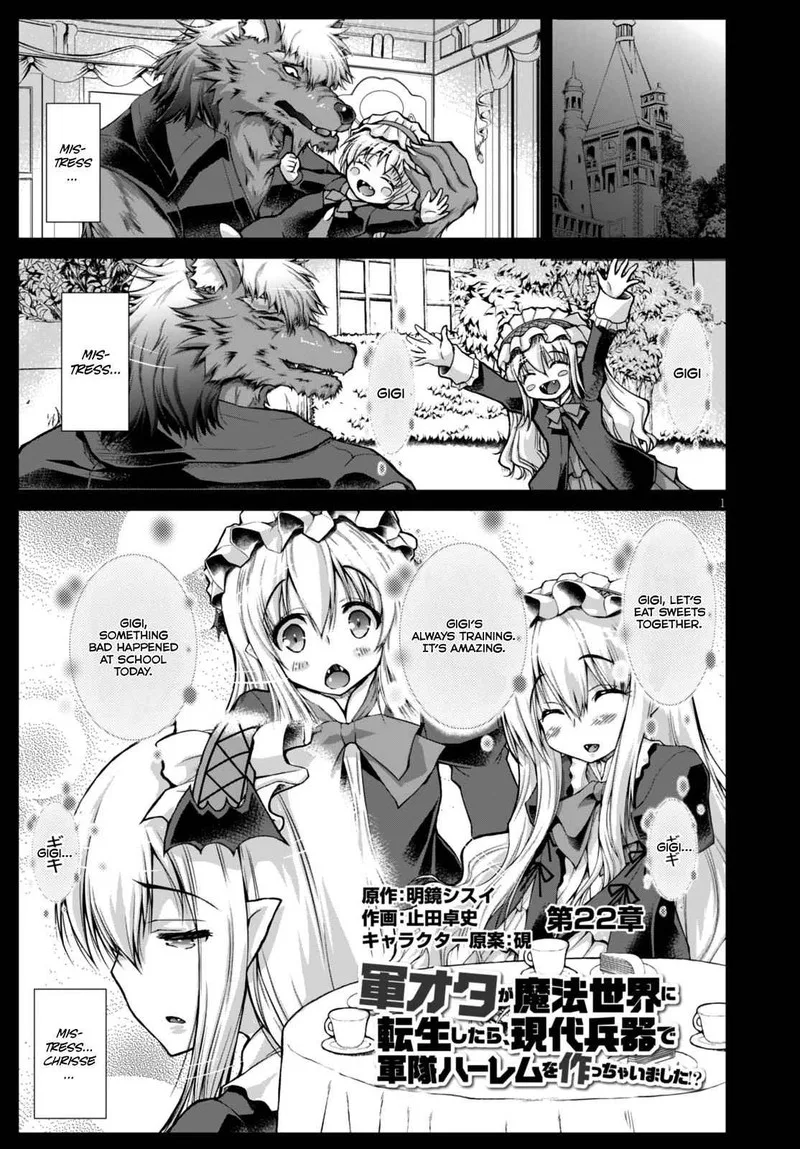 Gunota ga Mahou Sekai ni Tensei Shitara, Gendai Heiki de Guntai Harem o Tsukucchaimashita!? Chapter 22 page 3