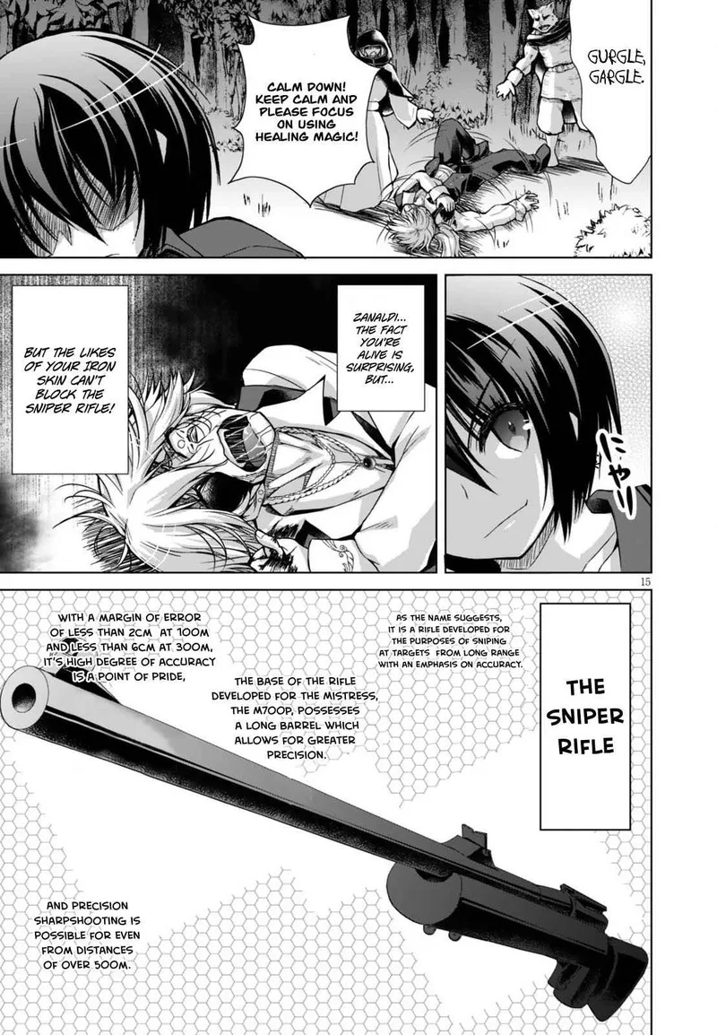 Gunota ga Mahou Sekai ni Tensei Shitara, Gendai Heiki de Guntai Harem o Tsukucchaimashita!? Chapter 23 page 16