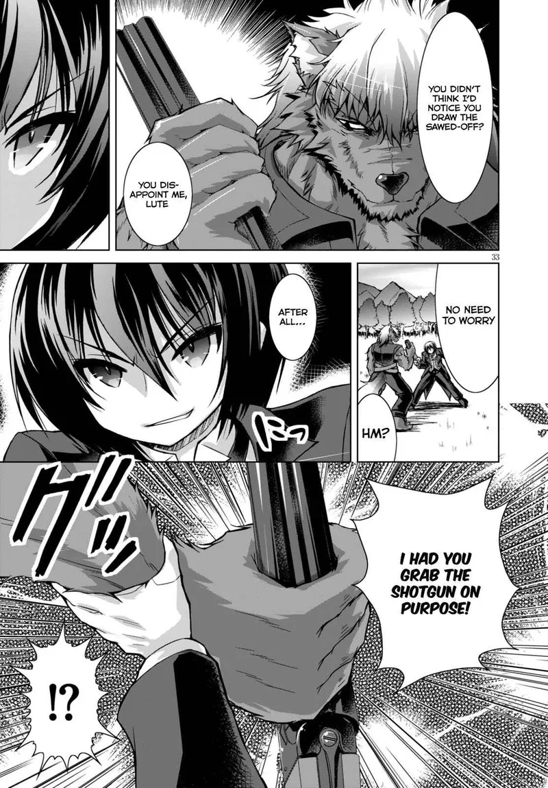 Gunota ga Mahou Sekai ni Tensei Shitara, Gendai Heiki de Guntai Harem o Tsukucchaimashita!? Chapter 25 page 33