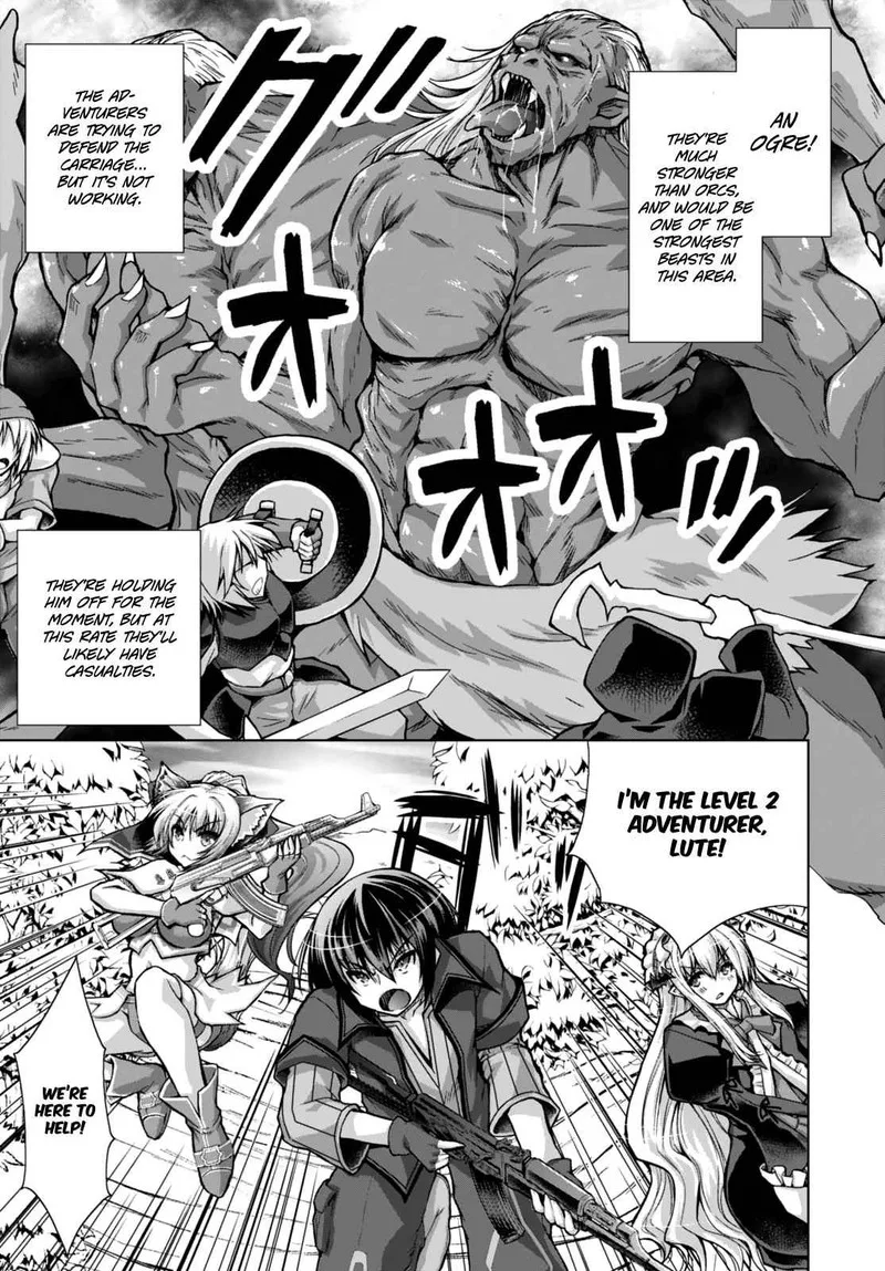Gunota ga Mahou Sekai ni Tensei Shitara, Gendai Heiki de Guntai Harem o Tsukucchaimashita!? Chapter 27 page 25