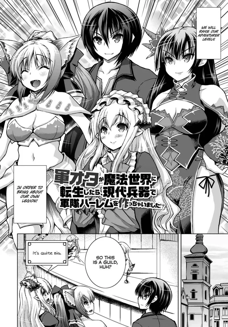 Gunota ga Mahou Sekai ni Tensei Shitara, Gendai Heiki de Guntai Harem o Tsukucchaimashita!? Chapter 27 page 3