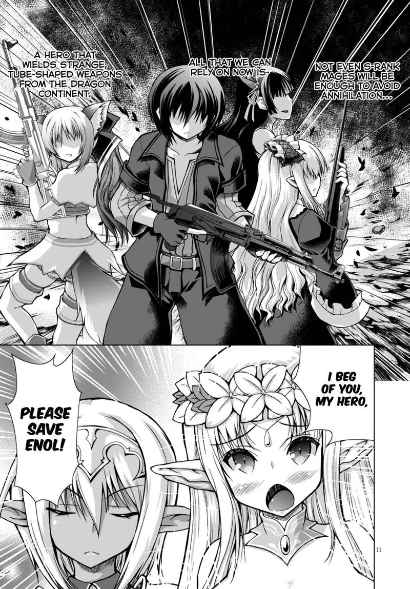 Gunota ga Mahou Sekai ni Tensei Shitara, Gendai Heiki de Guntai Harem o Tsukucchaimashita!? Chapter 28 page 16
