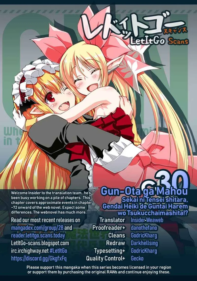 Gunota ga Mahou Sekai ni Tensei Shitara, Gendai Heiki de Guntai Harem o Tsukucchaimashita!? Chapter 30 page 1