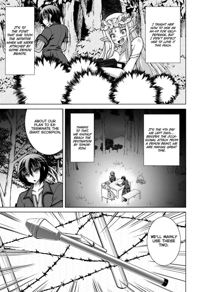 Gunota ga Mahou Sekai ni Tensei Shitara, Gendai Heiki de Guntai Harem o Tsukucchaimashita!? Chapter 31 page 4