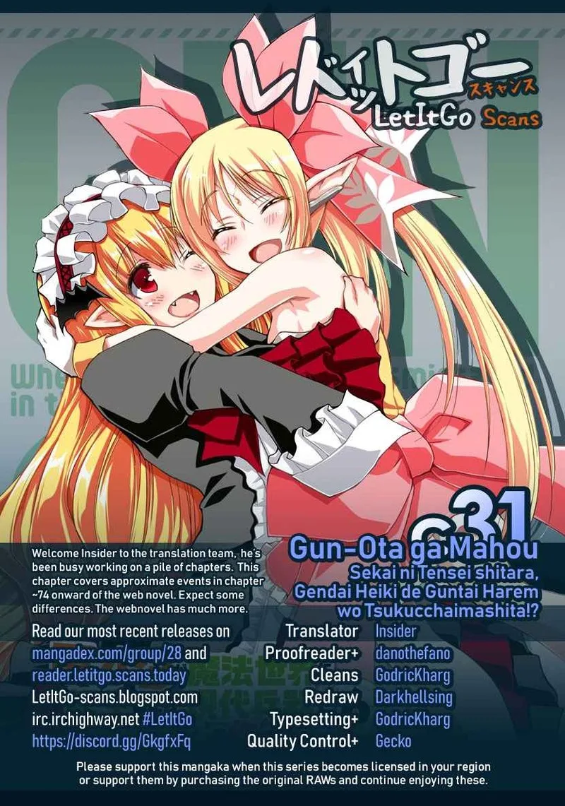 Gunota ga Mahou Sekai ni Tensei Shitara, Gendai Heiki de Guntai Harem o Tsukucchaimashita!? Chapter 31 page 1